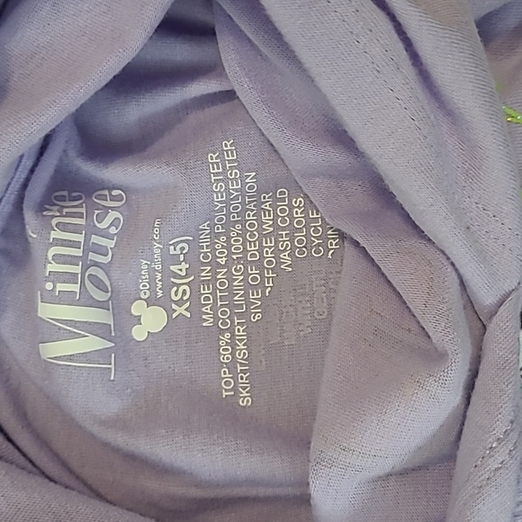 Disney Purple and Black Minnie Mouse Costume XS(4-5) - Picture 4 of 4